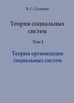 Владимир Соловьев - Теория социальных систем. Том 1. Теория организации социальных систем