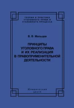 Василий Мальцев - Принципы уголовного права и их реализация в правоприменительной деятельности